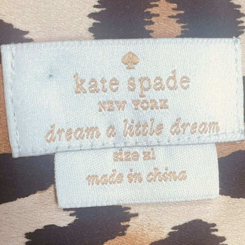 Kate Spade New York Leopard Print Button Down Blouse Top Shirt - Picture 3 of 12